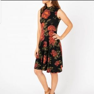 Agnes ans Dora Fit and Flare Mock Neck- M